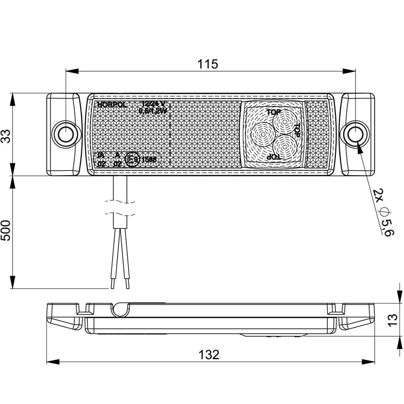 Positionsleuchte Horpol 12/24V