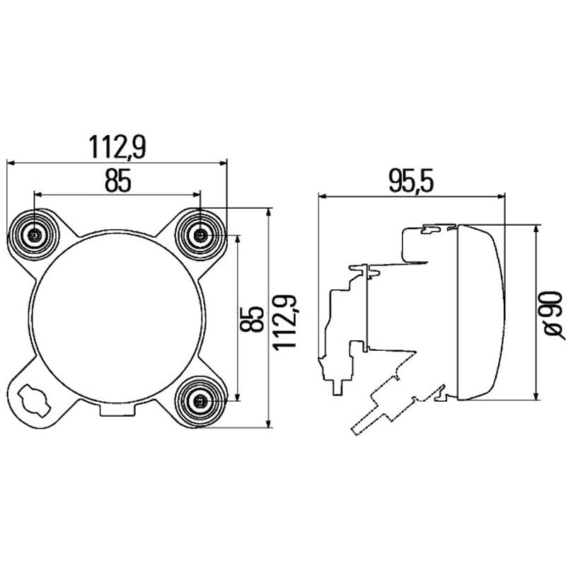 Fernscheinwerfereinsatz 12V