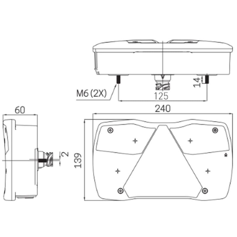 Schlussleuchte links