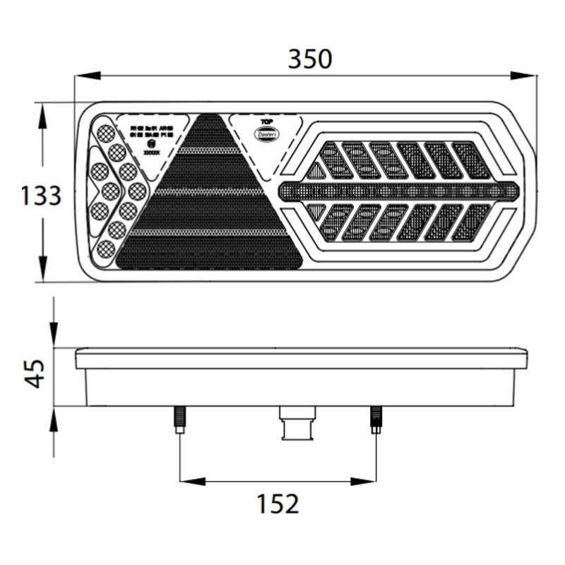 LED Schlussleuchte Dasteri