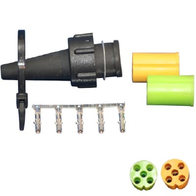 Bild von Steckersatz «Bajonett» 5-pol. (Buchsengehäuse) Sanube