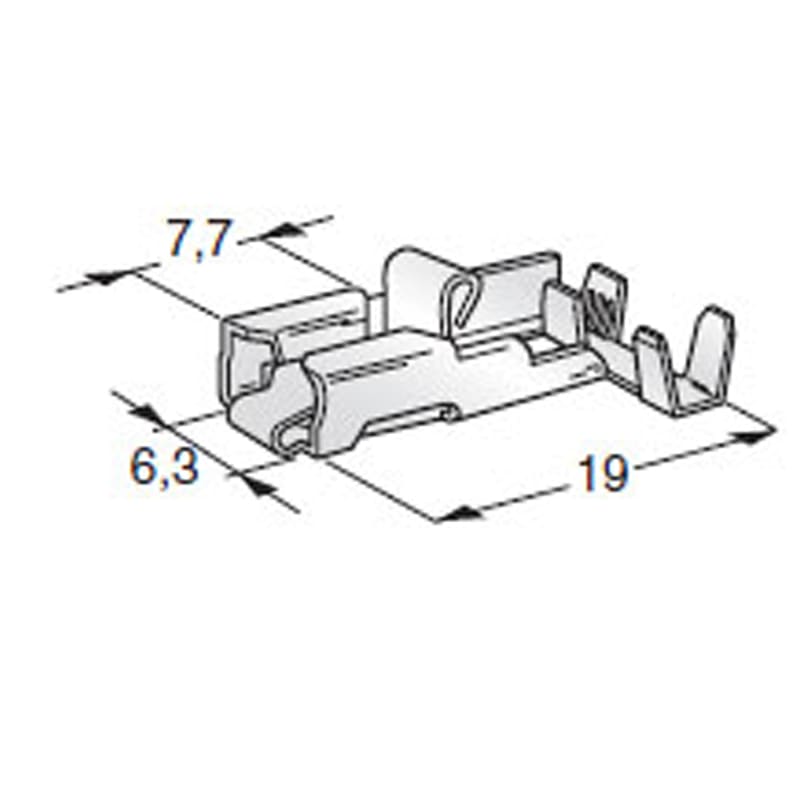 Bild von Flachsteckhülse 1.0-2.5mm2