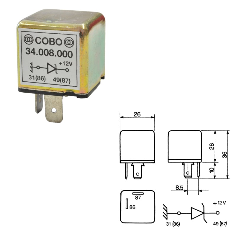 Bild von Schutzdiode Überspannung 12V
