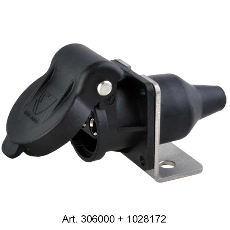 COB Steckdose mit Flachsteckanschlüssen