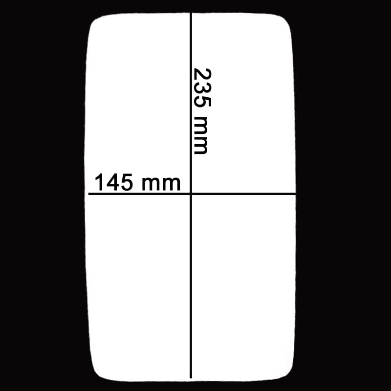 Spiegelglas 235x145mm