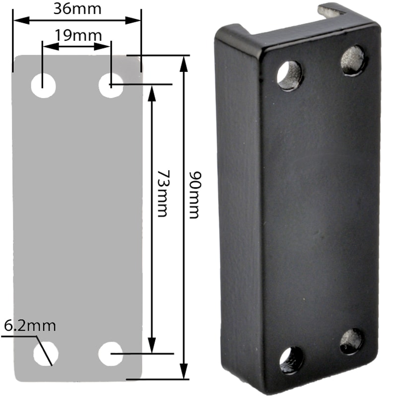 Wechselkonsole schwarz 