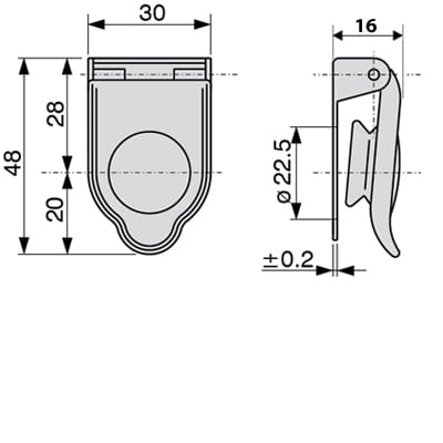 Bild von Spritzschutz zu Zündschlösser 22.5mm