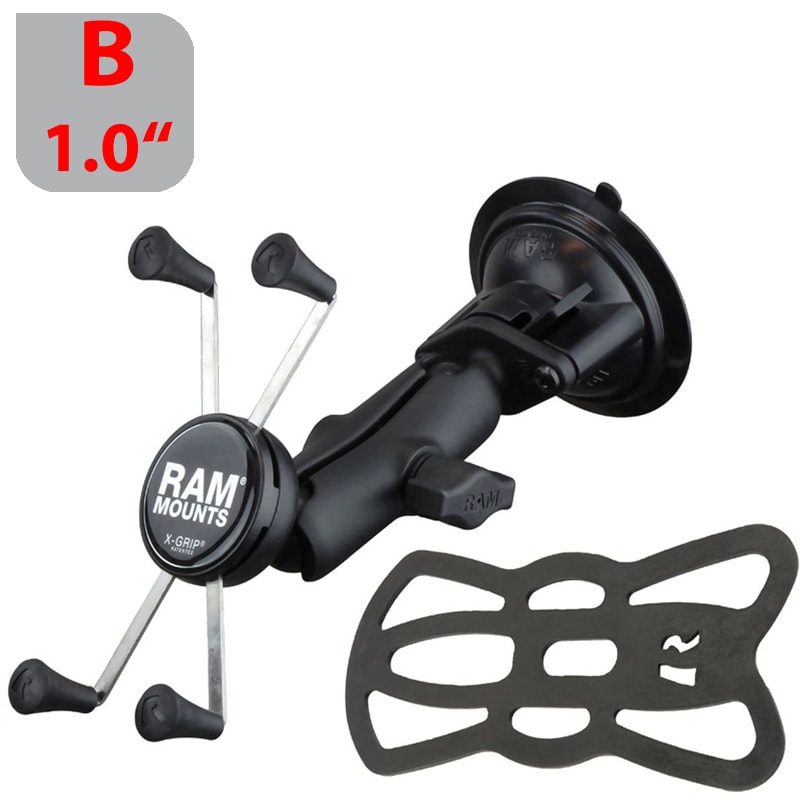 X-Grip-Smartphonehalterung mit Saugnapf für grosse Smartphones