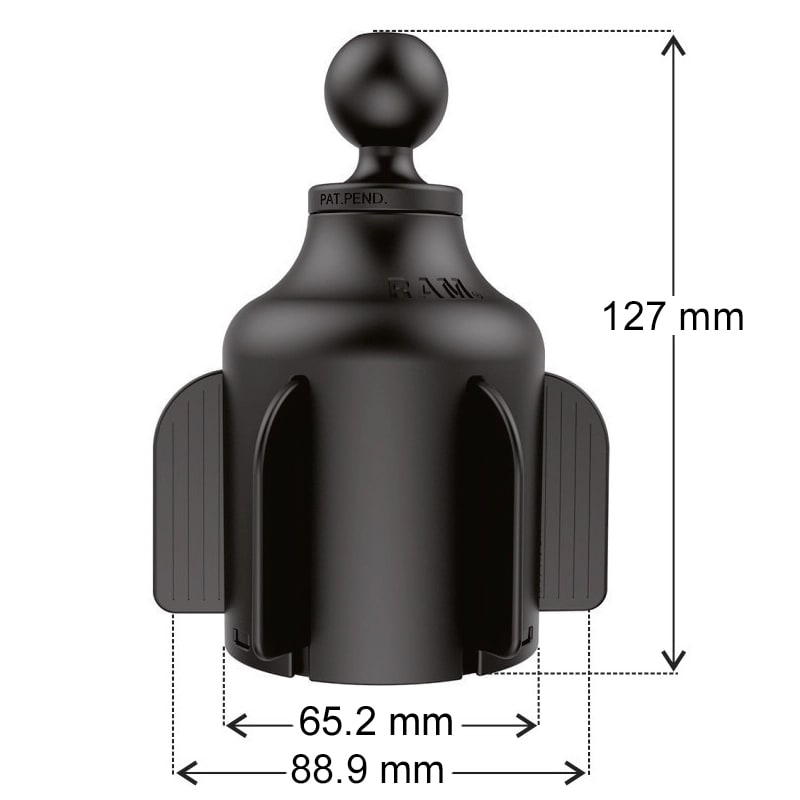 Basis für Getränkehalter mit Gummilippen