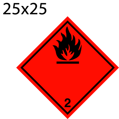 Bild von Gefahrgutetikette 25x25 