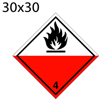 Gefahrgutetikette 30x30