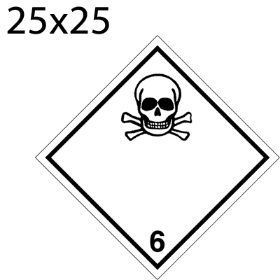 Bild von Gefahrgutetikette 25x25 