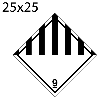 Bild von Gefahrgutetikette 25x25 