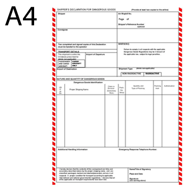 Shipper`s Declaration