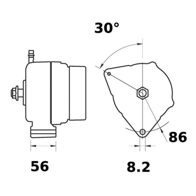 Bild von Alternator 14 V 120 A