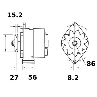 Bild von Alternator 12 V 55 A