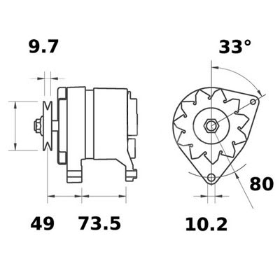Bild von Alternator 12 V 33 A