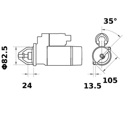 Bild von Anlasser 12 V 3.0 kW