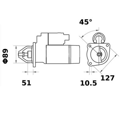 Bild von Anlasser 12 V 2.7 kW
