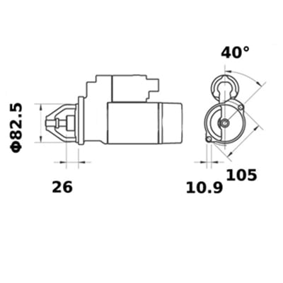 Bild von Anlasser 12 V 3.2 kW
