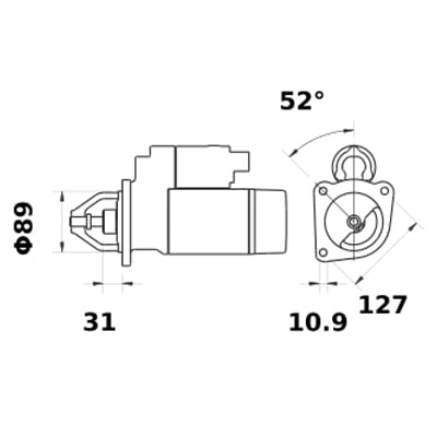 Bild von Anlasser 12 V 4.0 kW
