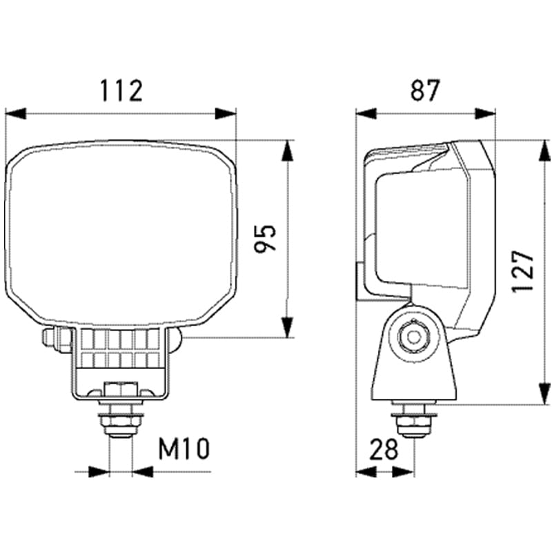 Bild von LED-Arbeitsscheinwerfer Hella 12-24 V