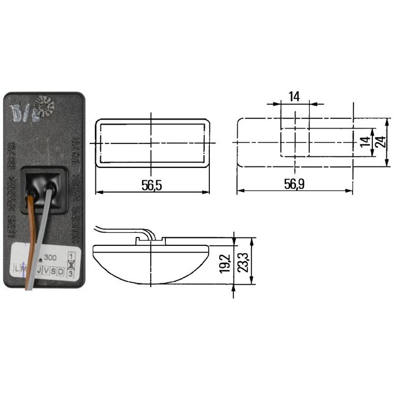 Bild von Seitenblinker Hella LED 12V