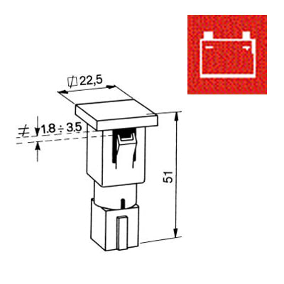 Bild von Kontrollleuchte Batterie
