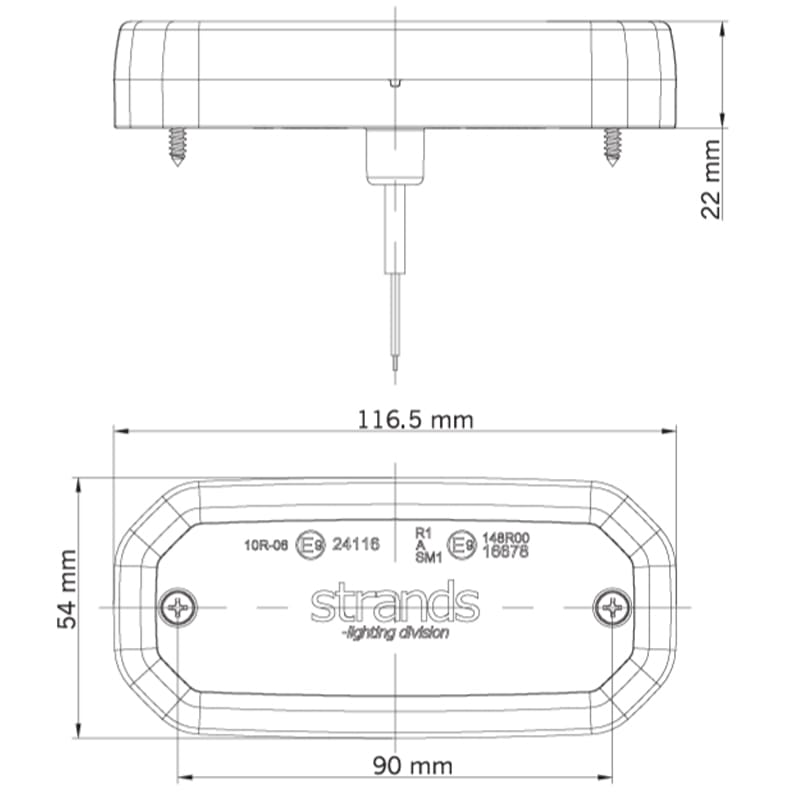 Bild von Positionsleuchte Strands 12 - 24V