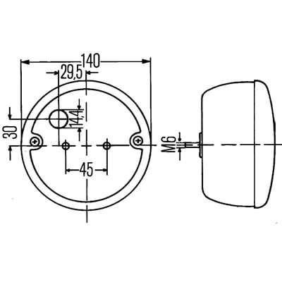 Bild von Rückfahrscheinwerfer Dasteri 9 - 33 V