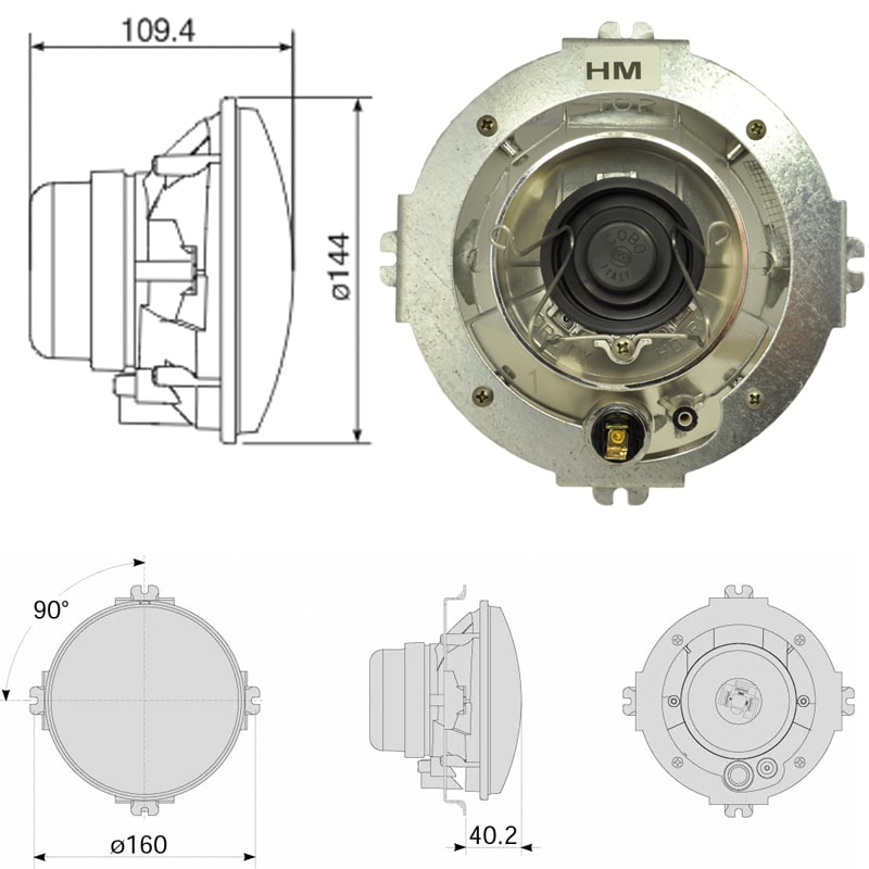 Bild von Scheinwerfer Einsatz Cobo H4