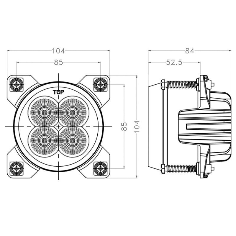 Bild von LED-Arbeitsscheinwerfer 12-24 V