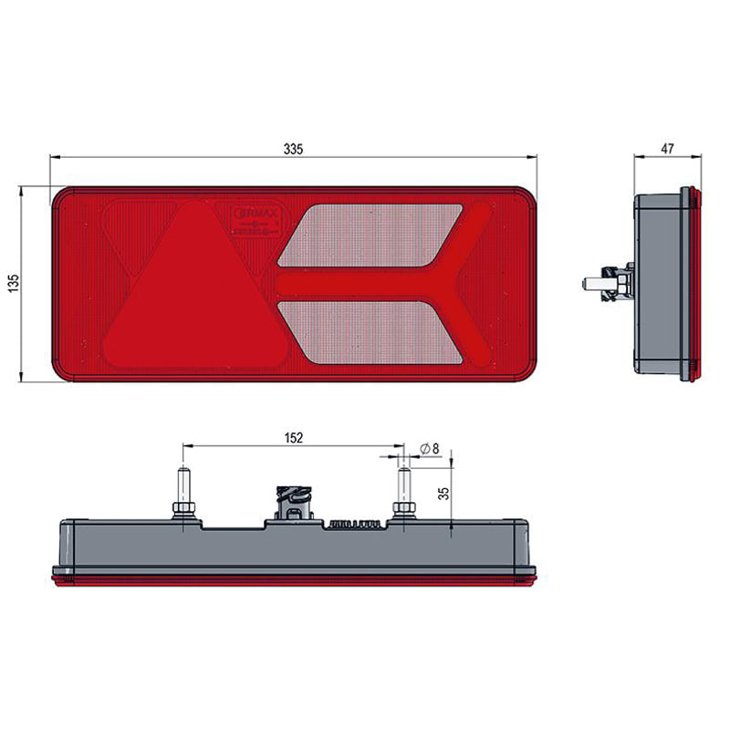 Bild von LED Schlussleuchte Ermax TM11