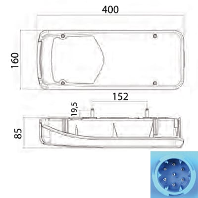 Bild von LED Schlussleuchte für Anhänger Vignal