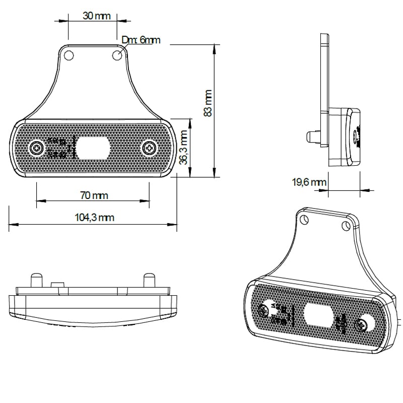 Bild von Seitenmarkierlicht SIM
