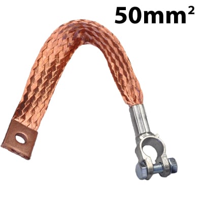 Bild von Batteriemasseband gewoben 50mm<sup>2</sup>