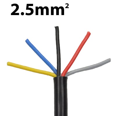 Bild von Kabel 5-adrig x 2.5mm²