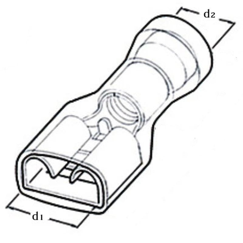 Bild von Flachsteckhülsen 6.3 mm