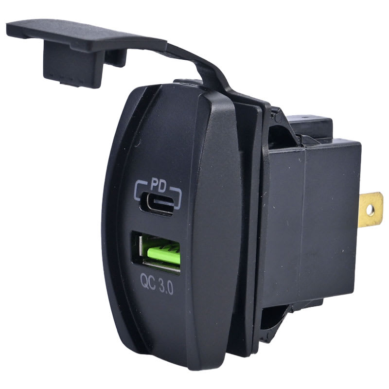 Bild von Einbaudose USB + USB C