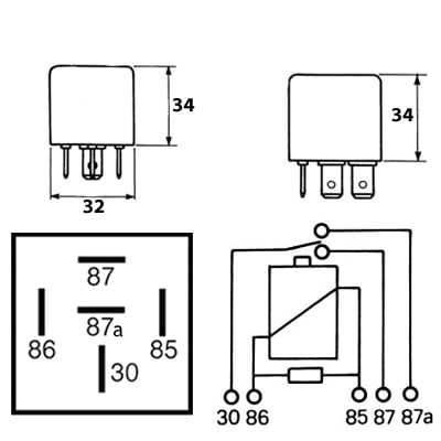 Bild von Leistungsrelais 24 V / 50 A Wechsler