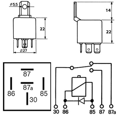Bild von 24 V Wechsler mit Diode