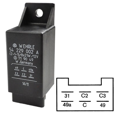 Bild von Blinkgeber Wehrle 12 V