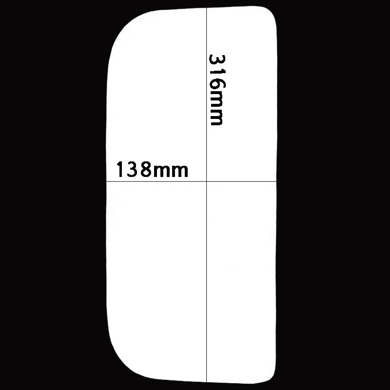 Bild von Spiegelglas 316 x 138 mm