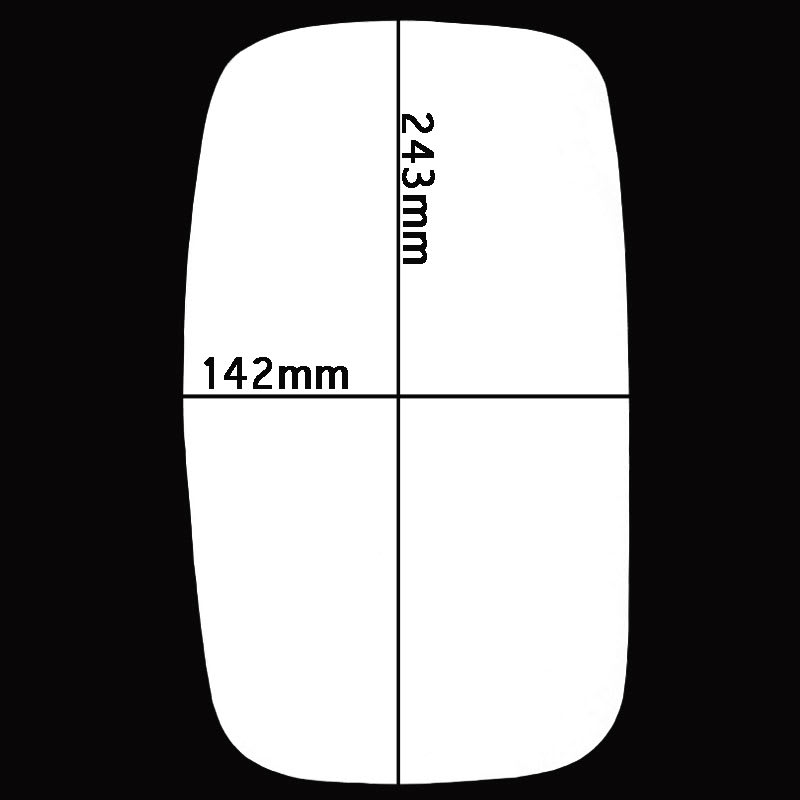 Bild von Spiegelglas 243 x 142 mm