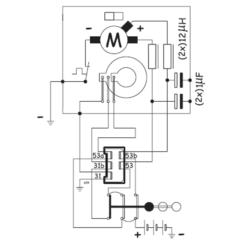 Bild von DOGA Getriebemotor 12V Rundläufer 40/58 U/min