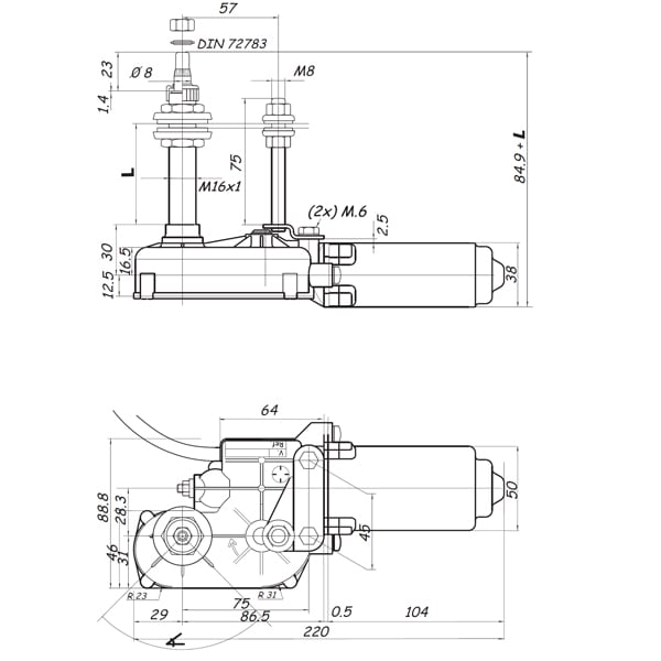 Bild von Doga Wischermotor