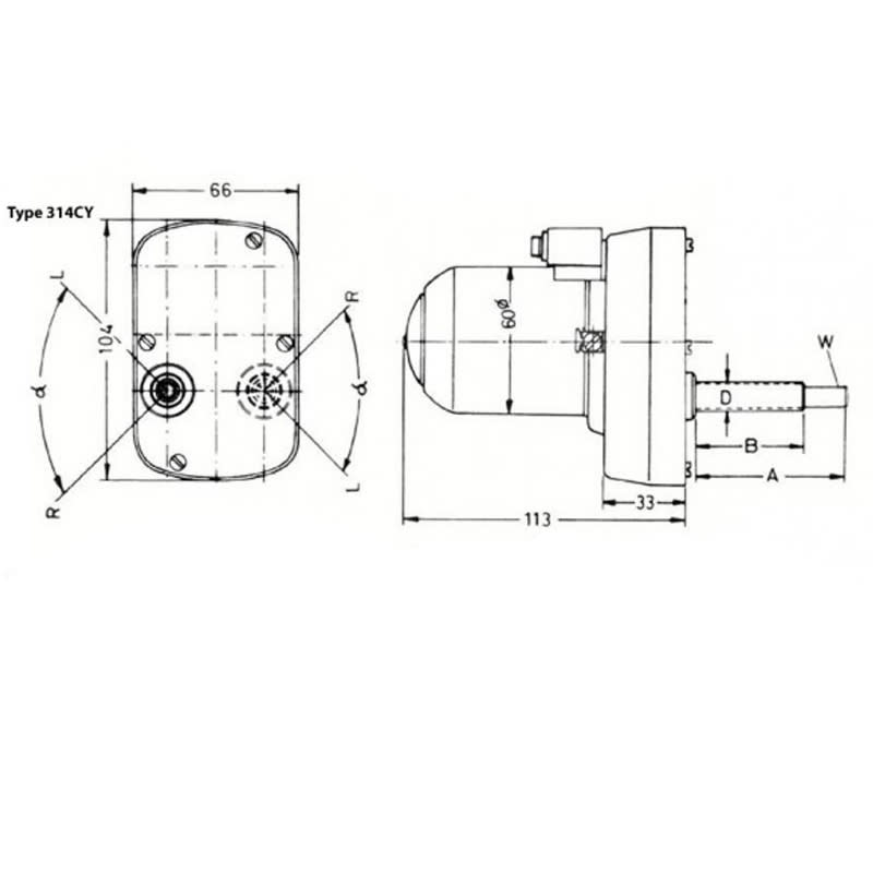 Bild von Wischermotor 12 V 120 ° mit Schalter
