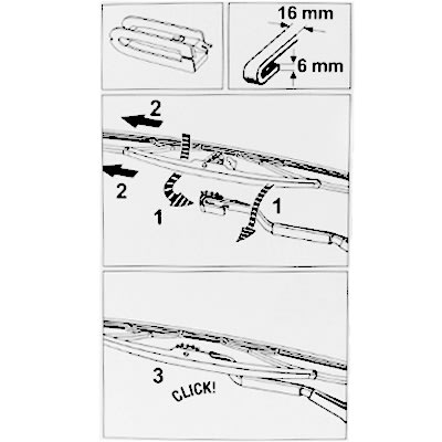 Bild von Universalwischerblatt