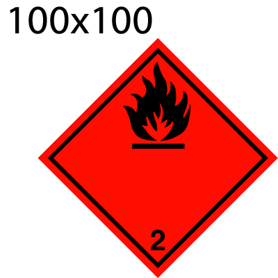 Bild von Gefahrgutetikette 100x100 
