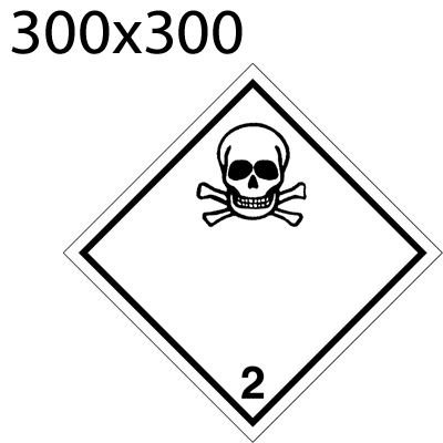 Bild von Gefahrgutetikette 300x300 